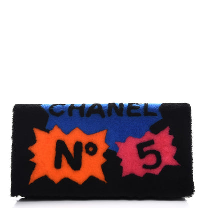Chanel Shearling Lambskin 100% Clutch Black 1 of 8