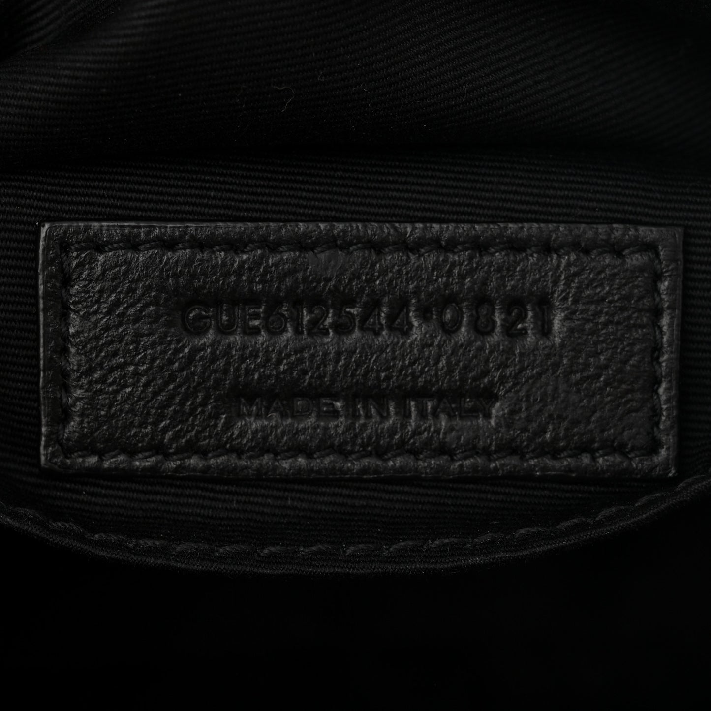 Calfskin Matelasse Monogram Lou Camera Bag Black