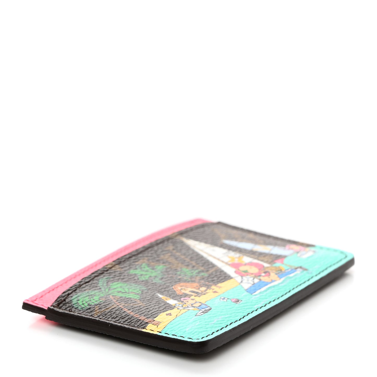 Monogram 2023 Vivienne Beach Cardholder Dragon Fruit Pink