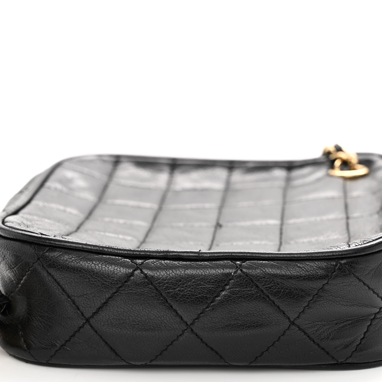 Chanel Lambskin Quilted Diamond Tassel Shoulder Bag Black 11 of 11