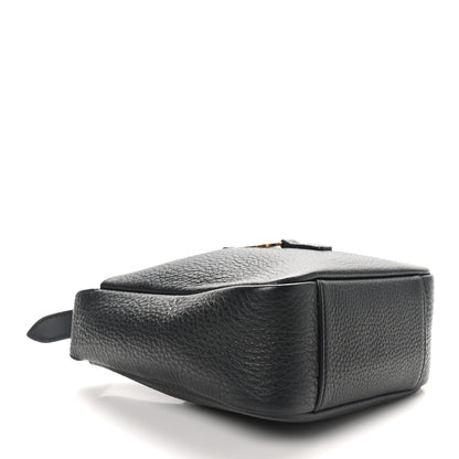 Saint Laurent Grained Calfskin Baby Le 5 A 7 Supple Hobo Black 5 of 11