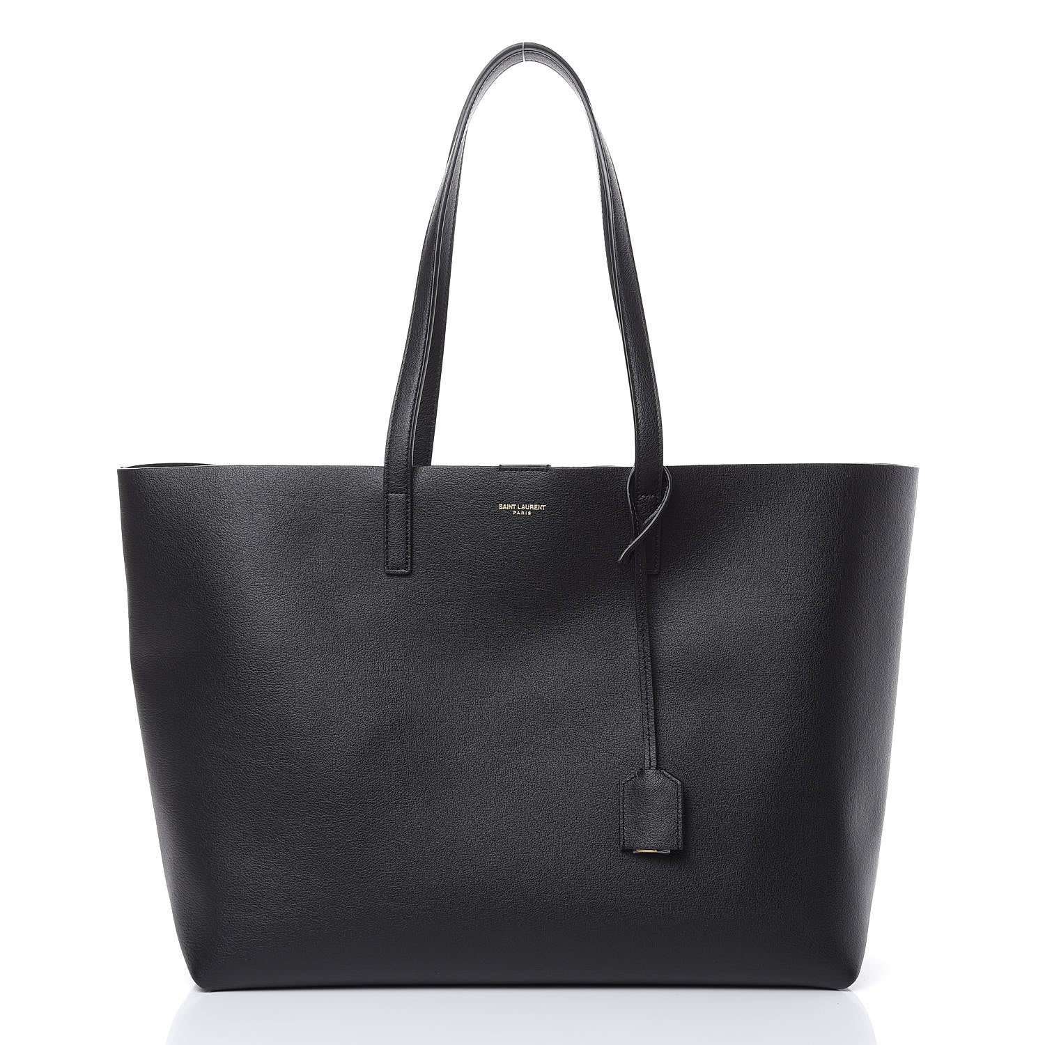 Saint Laurent Calfskin Large Shopping Tote Black 3 of 9