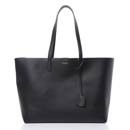 Saint Laurent Calfskin Large Shopping Tote Black 3 of 9