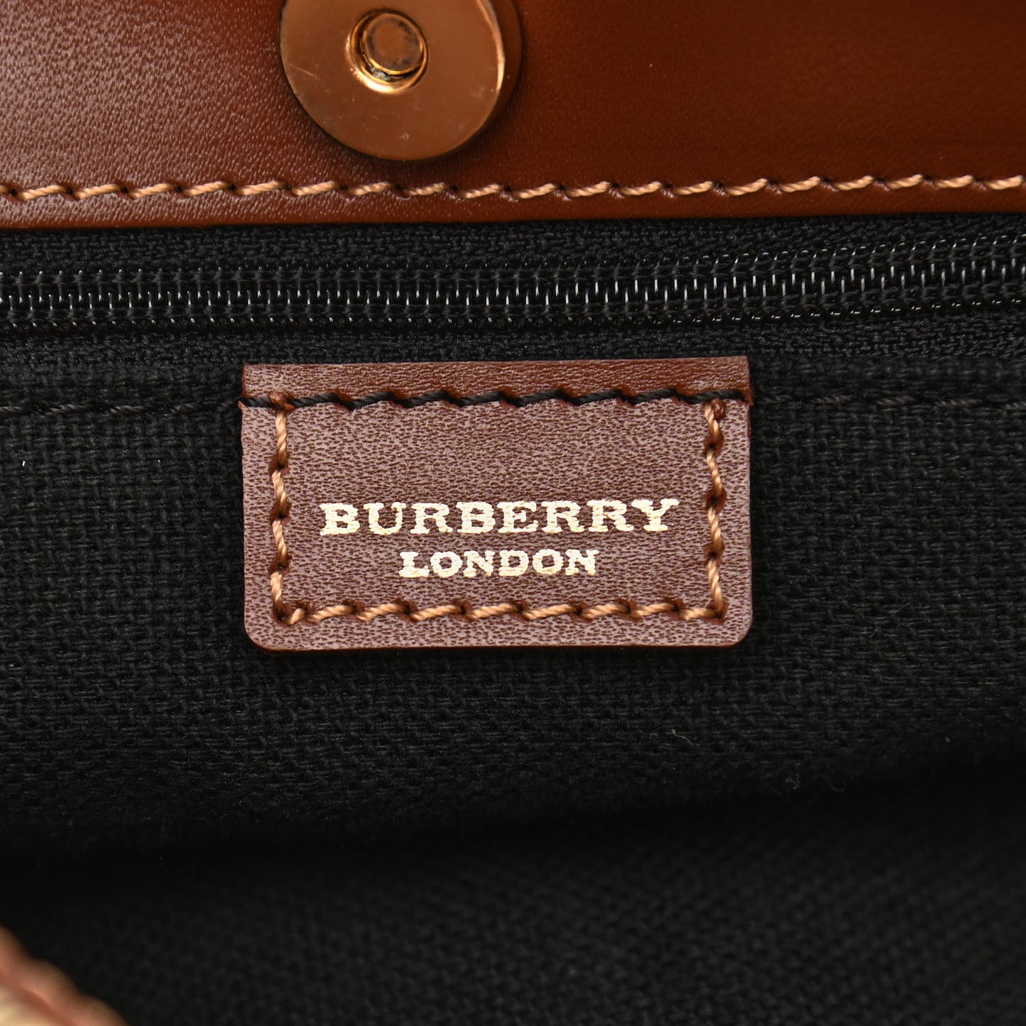 Haymarket Check Small Tote Brown