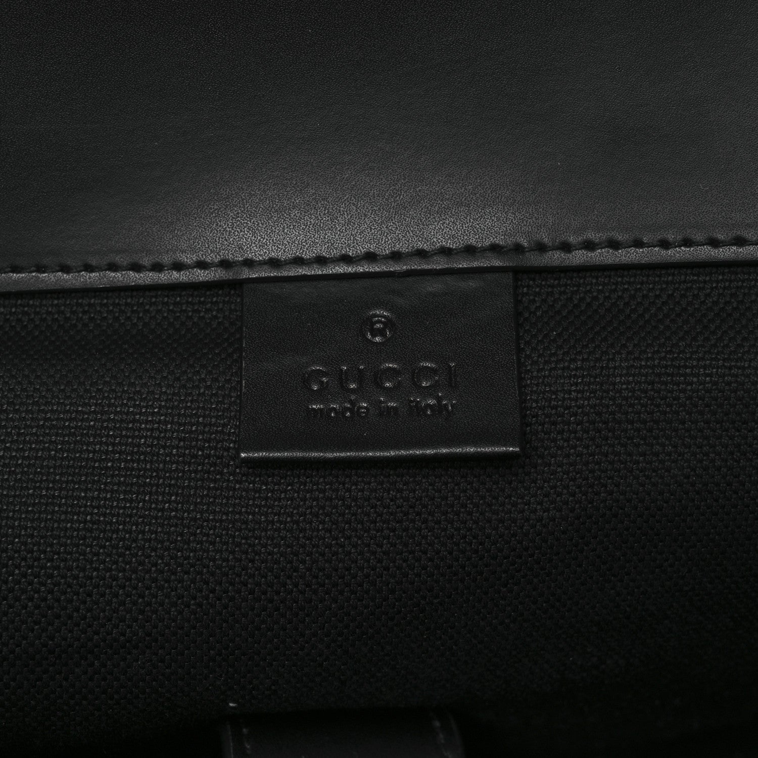 Gucci Soft GG Supreme Monogram Calfskin Web Double Buckle Backpack Black 6 of 13