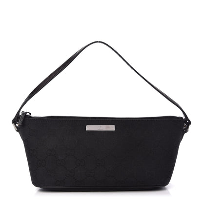 Gucci Monogram Boat Pochette Black 1 of 14
