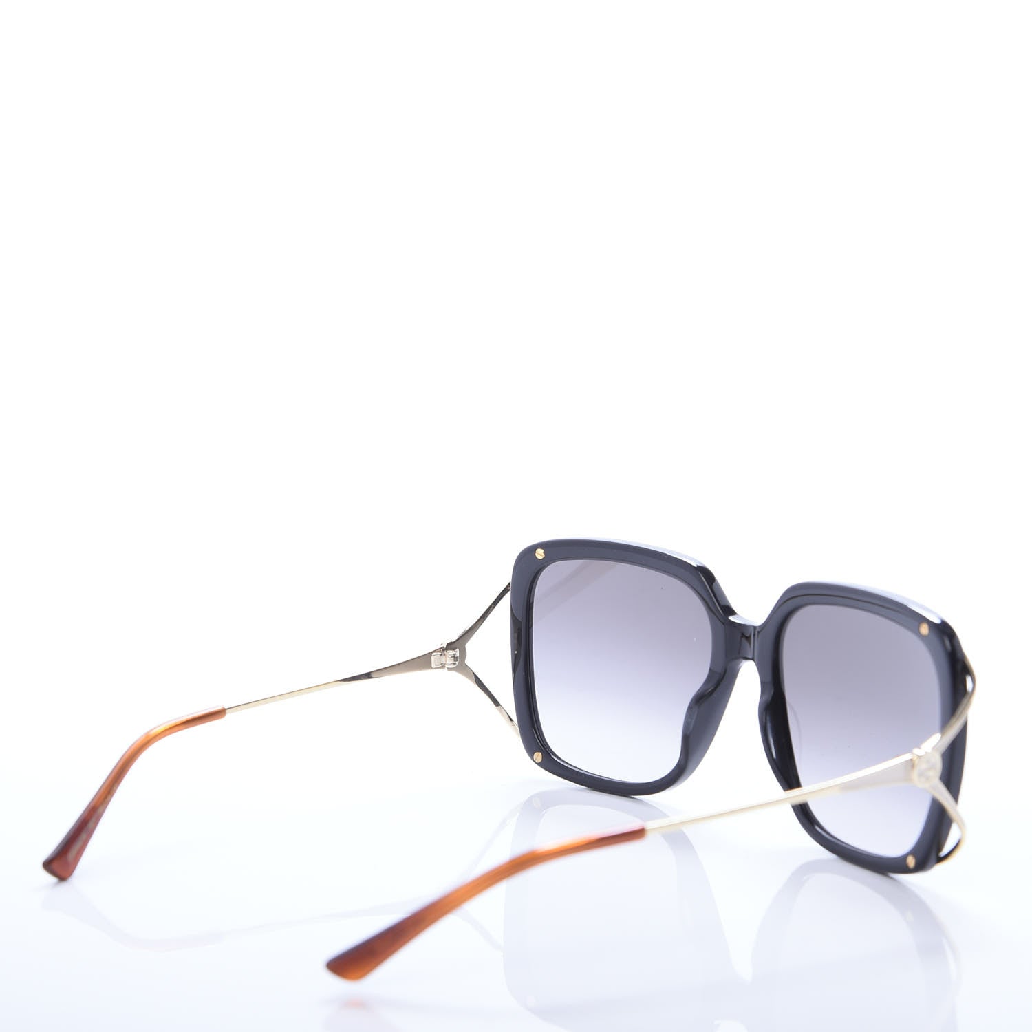 Gucci Acetate Butterfly Sunglasses GG0647S Black White 4 of 7
