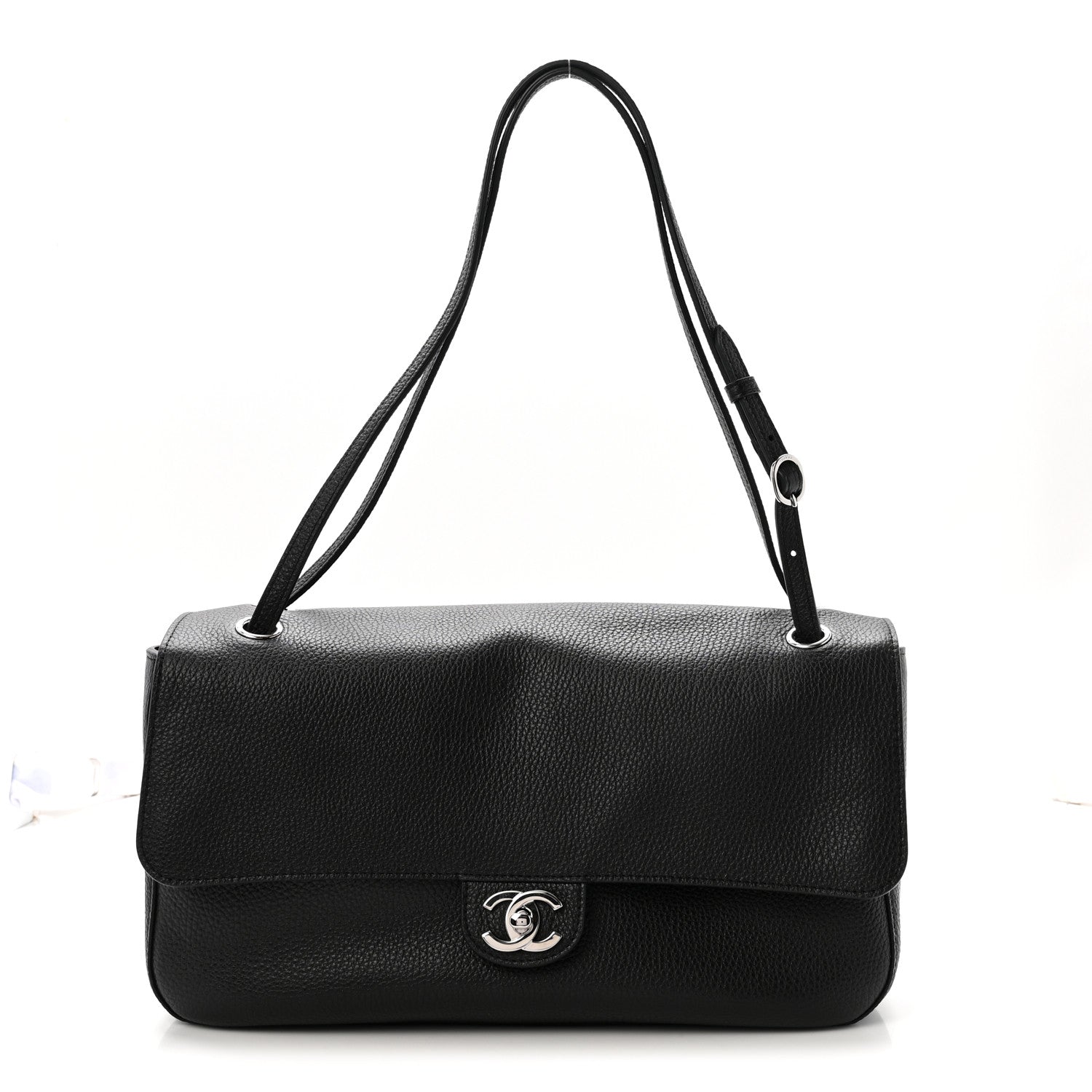 Chanel Grained Calfskin Small Souplissimo Maxi Flap Black 1 of 10
