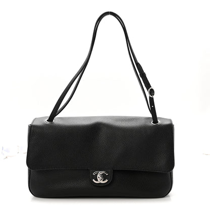 Chanel Grained Calfskin Small Souplissimo Maxi Flap Black 1 of 10