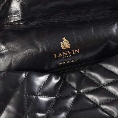 Lanvin Lambskin Quilted Medium Happy Shoulder Bag Black 7 of 10
