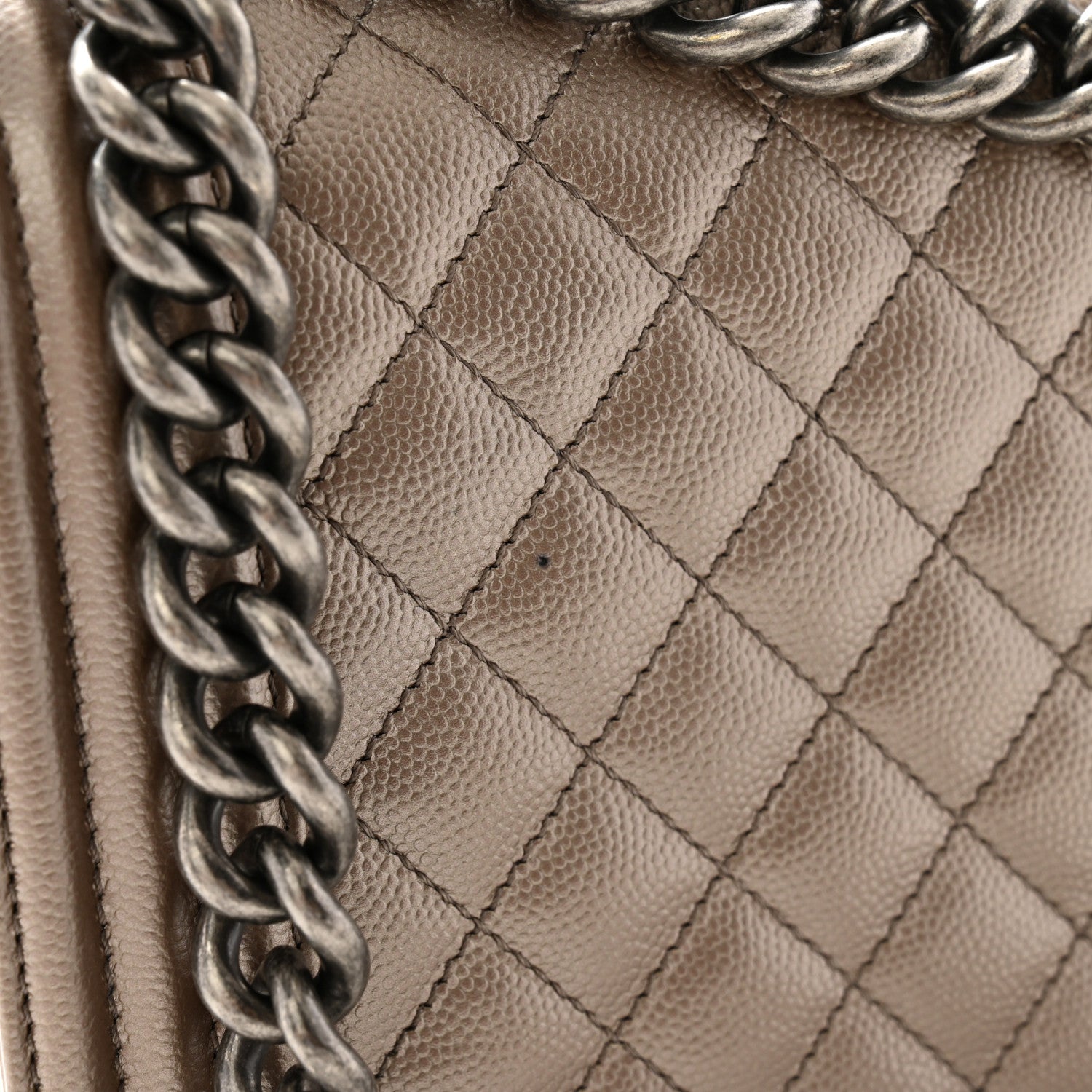 Chanel Metallic Caviar Quilted New Medium Boy Flap Copper 11 of 12