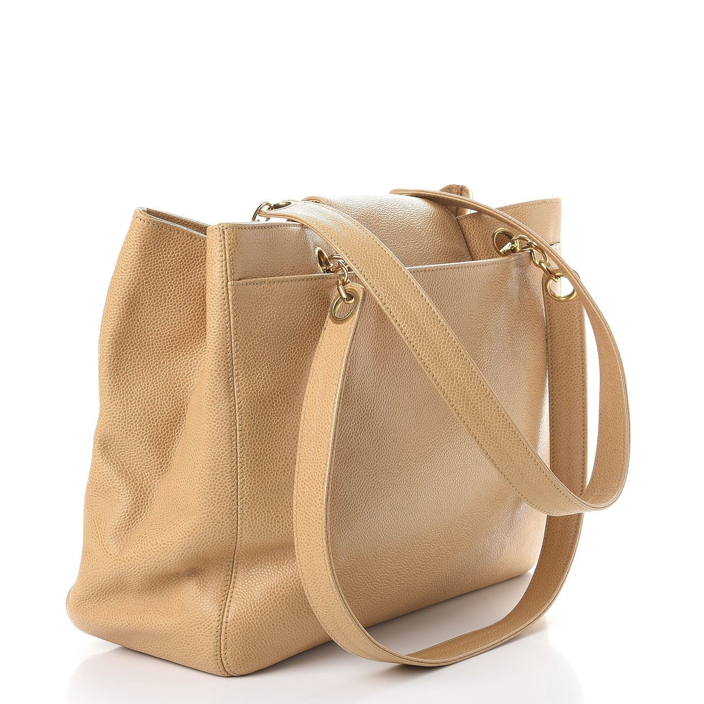 Caviar CC Shopper Tote Beige
