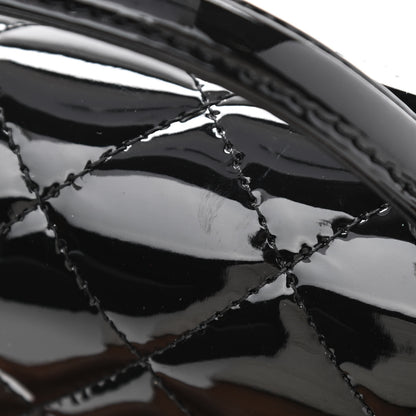 Chanel Patent Quilted Small School Memory Top Handle Flap Black 12 of 13