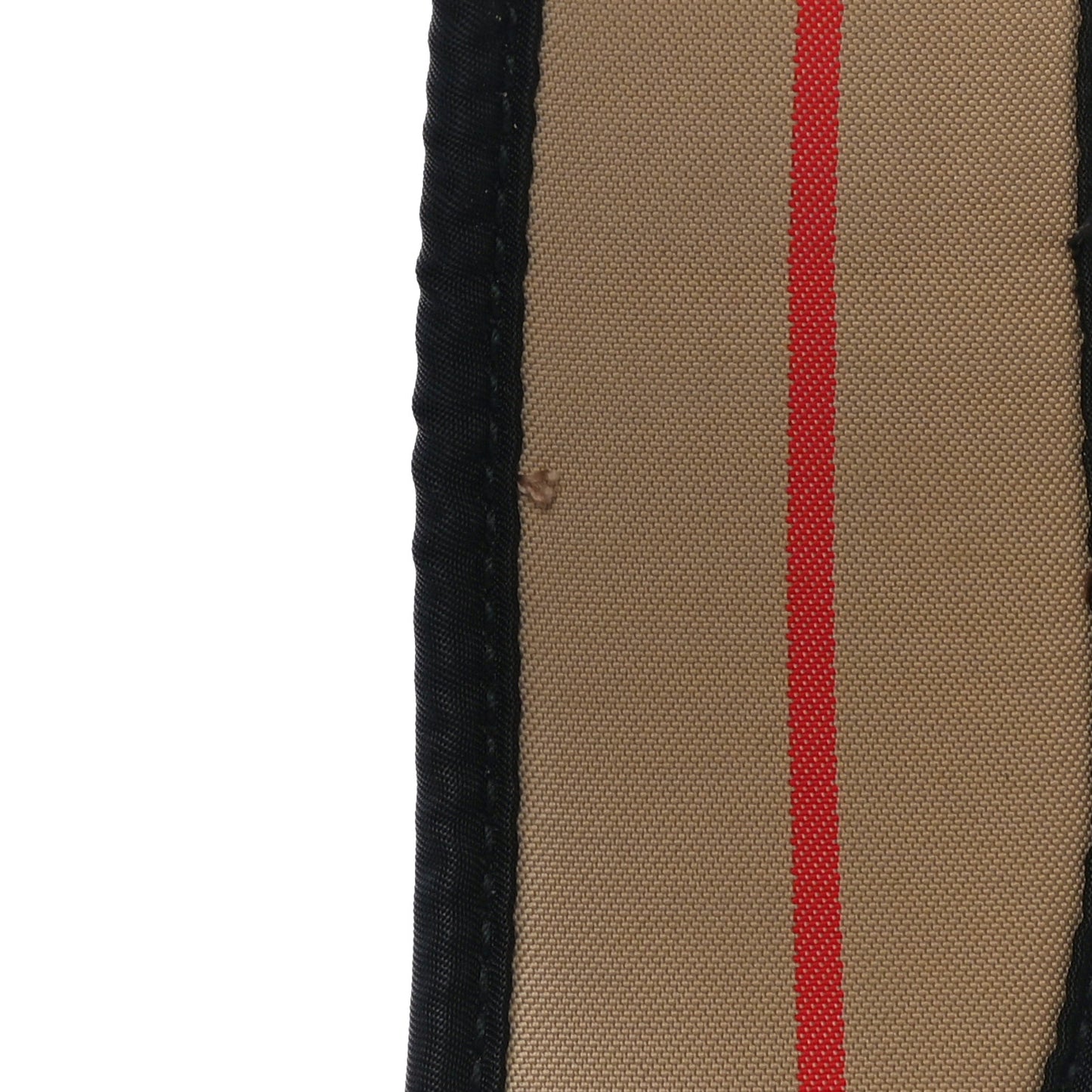 Nylon Icon Stripe Check Logo Print Backpack Natural