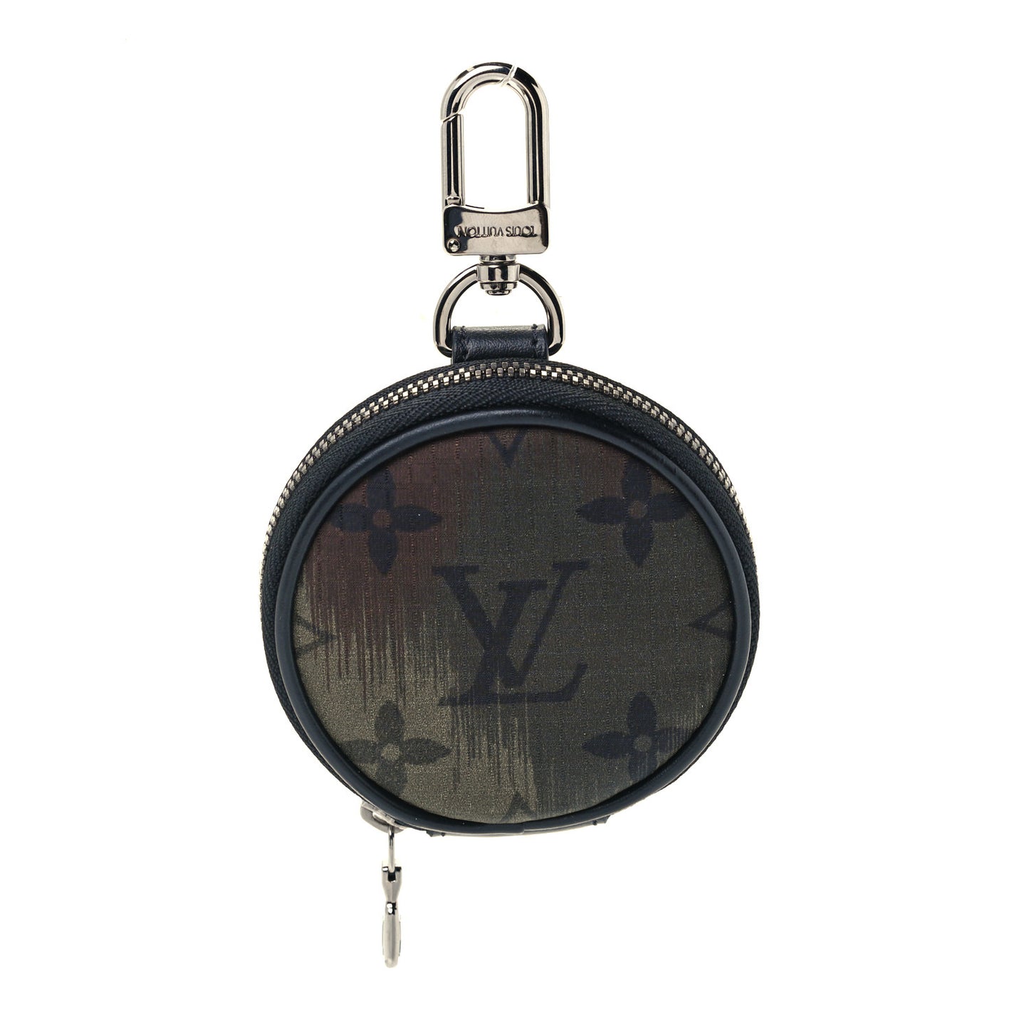 Nylon Monogram Camouflage Coin Pouch Green