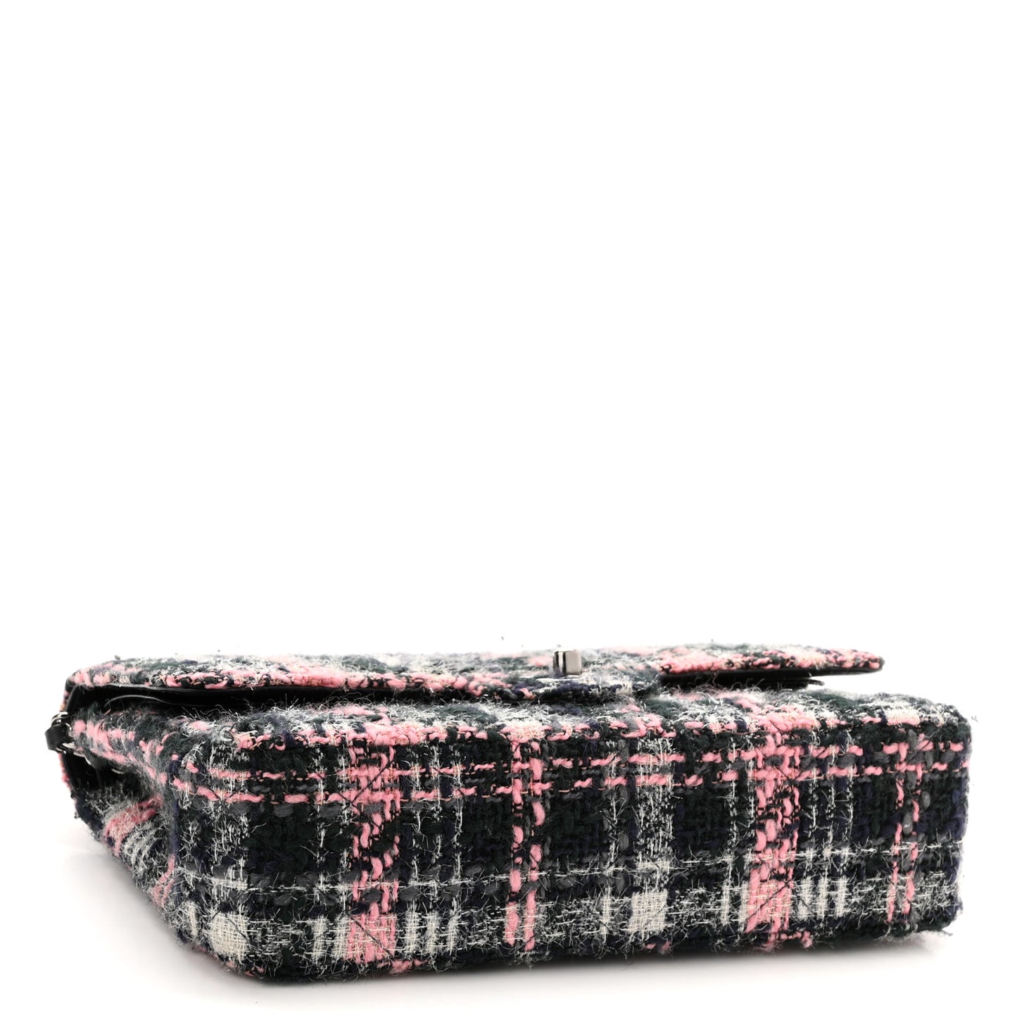 Tweed Quilted Medium Double Flap Multicolor