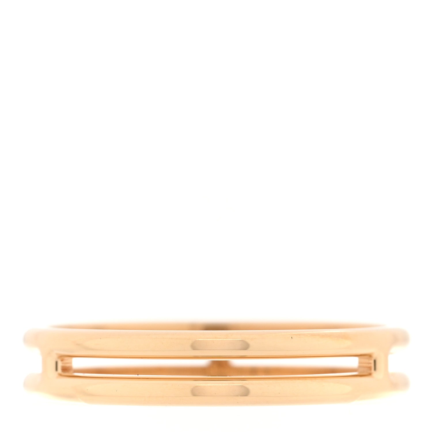 Hermes 18K Rose Gold Ariane Wedding Band Ring 54 6.75 3 of 5