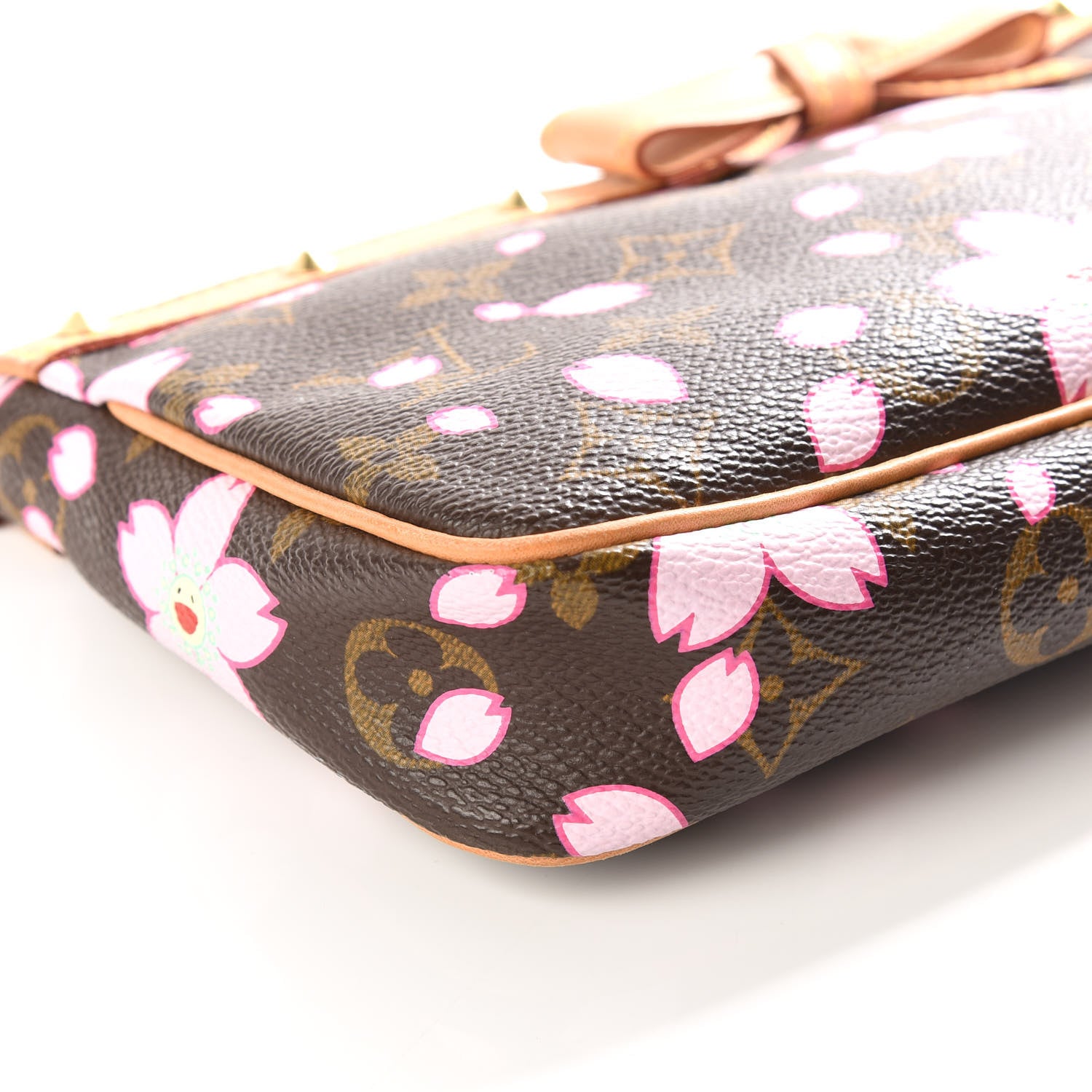 Louis Vuitton Monogram Cherry Blossom Pochette Accessories Brown 5 of 13