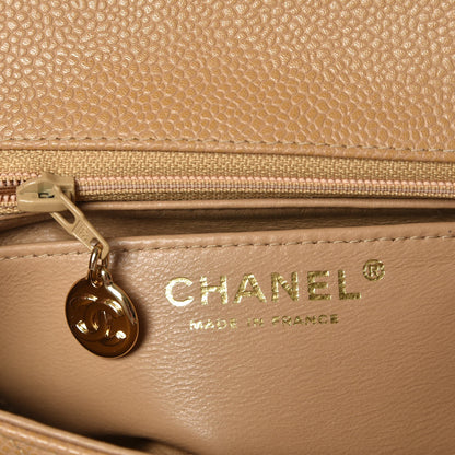 Chanel Caviar Quilted Mini Square Flap Beige 6 of 7