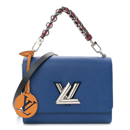 Louis Vuitton Epi Twist Braided Strap Shoulder Bag MM Bleu Roi 1 of 11