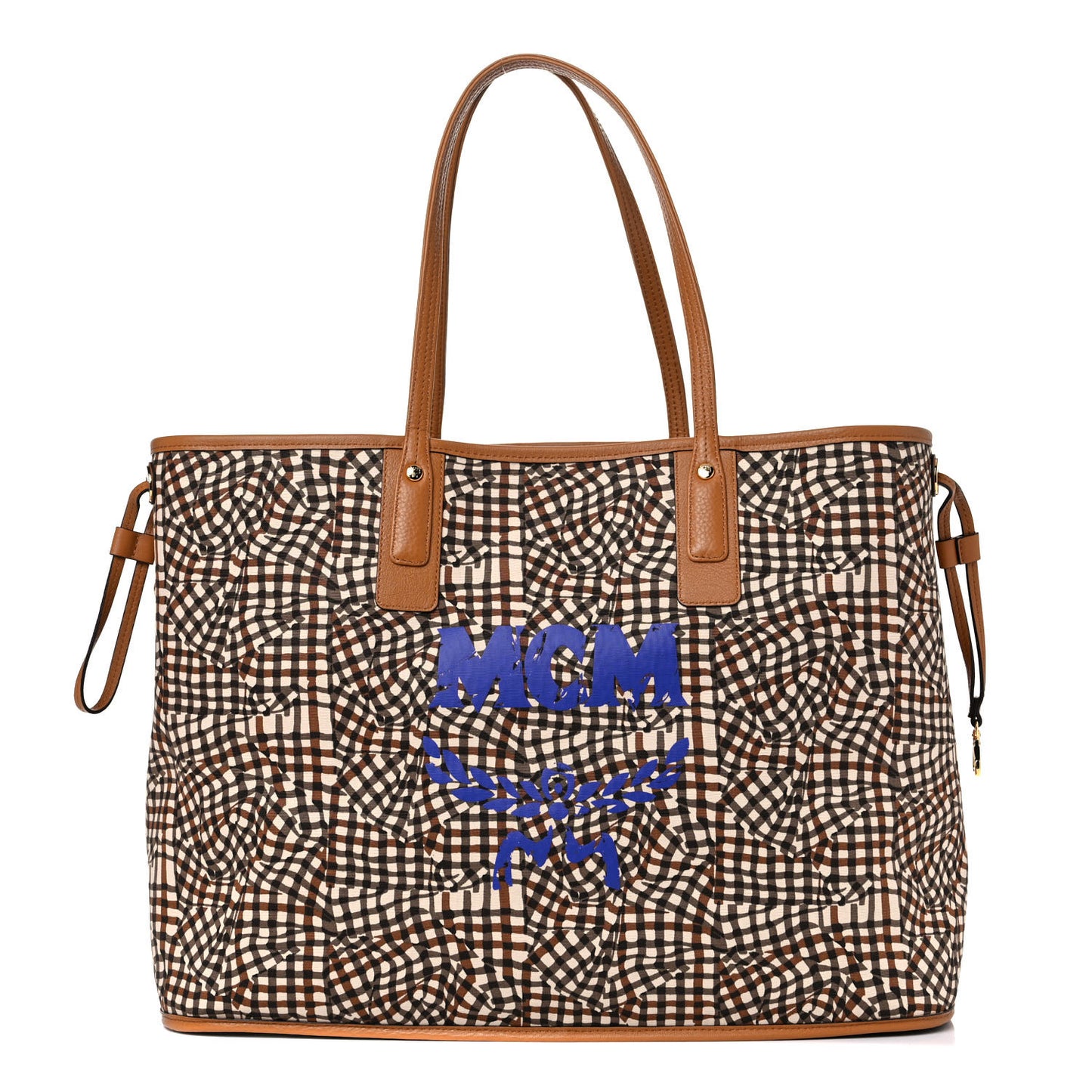 Visetos Large Liz Reversible Shopper Tote Cognac