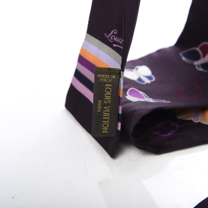 Louis Vuitton Silk Papillon Butterfly Bandeau Violet 3 of 5