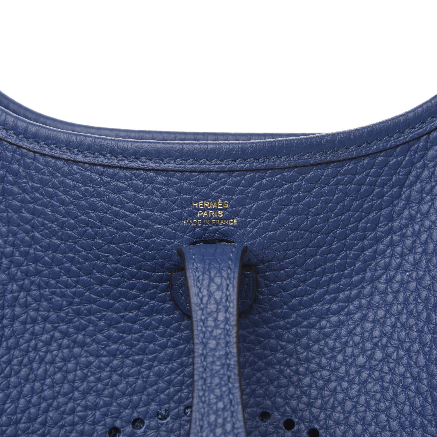 Hermes Taurillon Clemence Evelyne TPM Deep Bleu 6 of 11