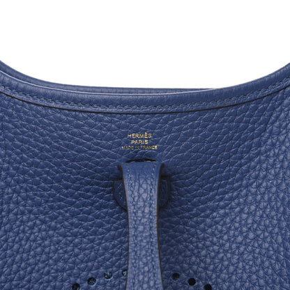 Hermes Taurillon Clemence Evelyne TPM Deep Bleu 6 of 11