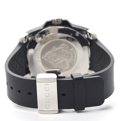 Gucci Stainless Steel Rubber 45mm Dive Quartz Watch Black 4 of 6