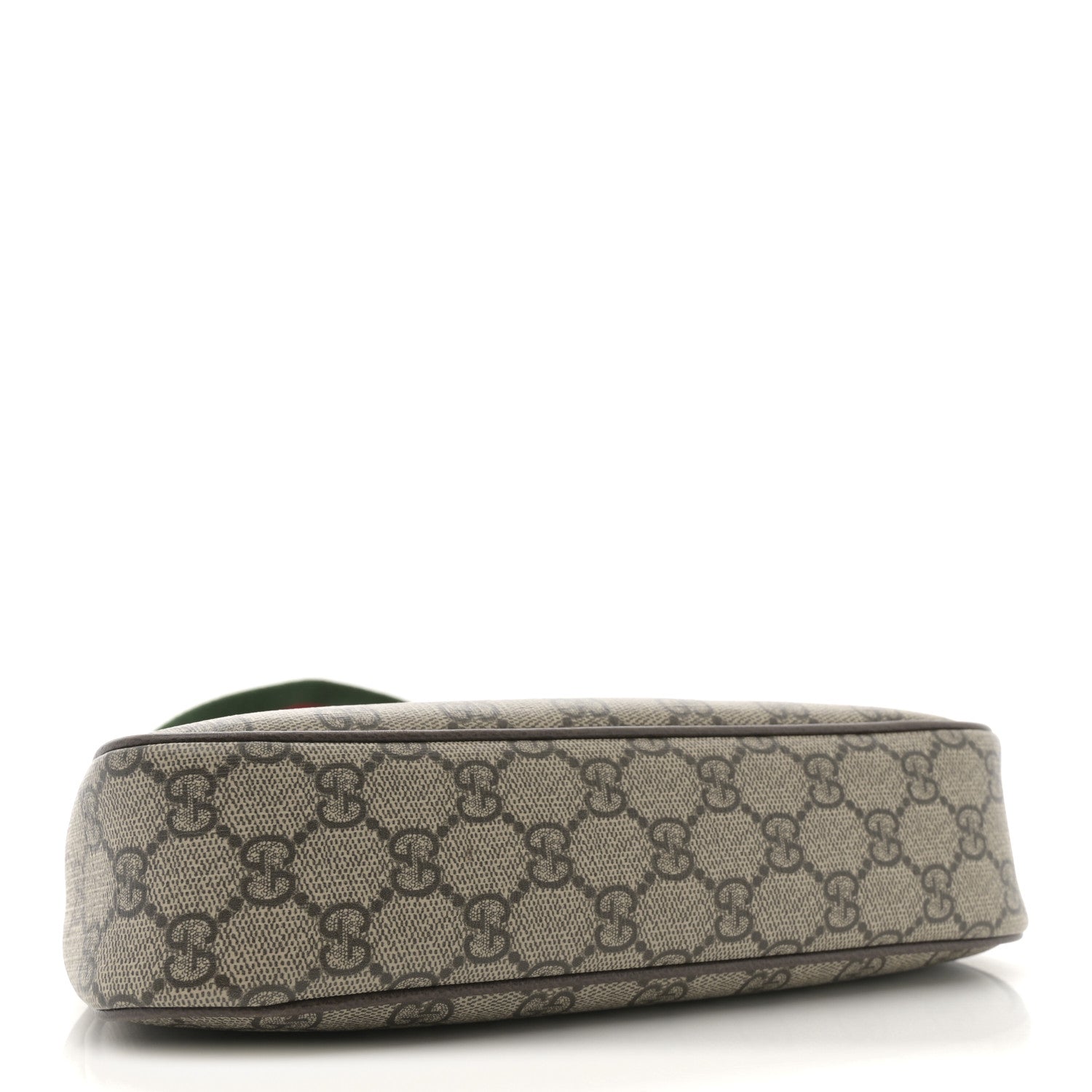 Gucci GG Supreme Monogram Textured Dollar Calfskin Web Small Ophidia GG Handbag Beige Ebony New Acero 4 of 10