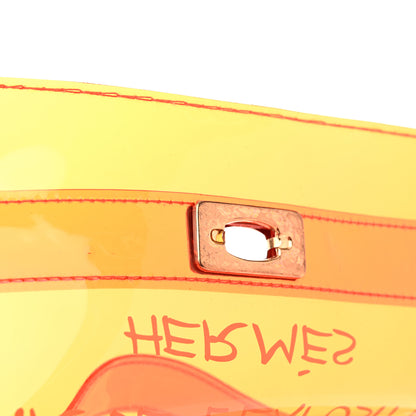 Hermes Vinyl Souvenir De L'Exposition Kelly Orange 11 of 14