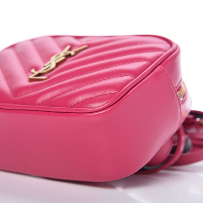 Saint Laurent Calfskin Matelasse Monogram Lou Belt Bag Bright Pink 7 of 10