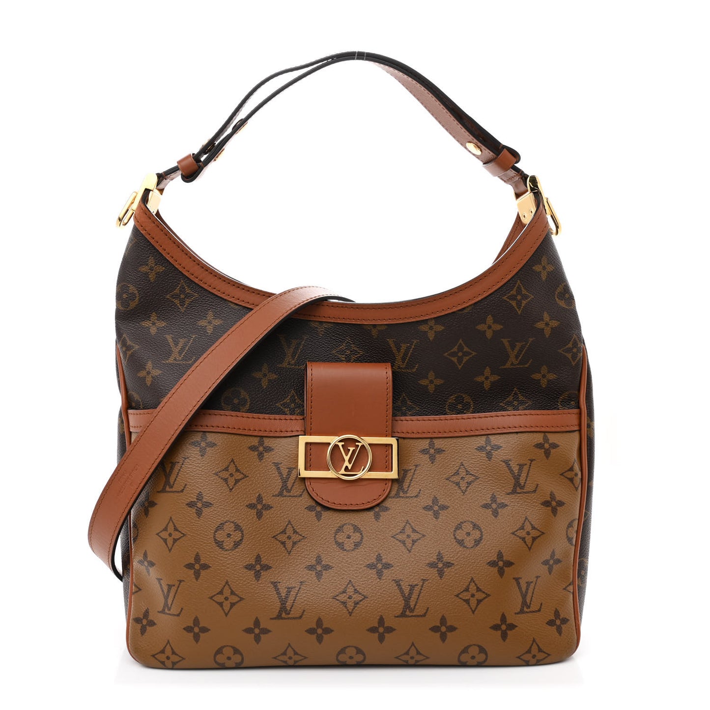 Reverse Monogram Dauphine Hobo MM