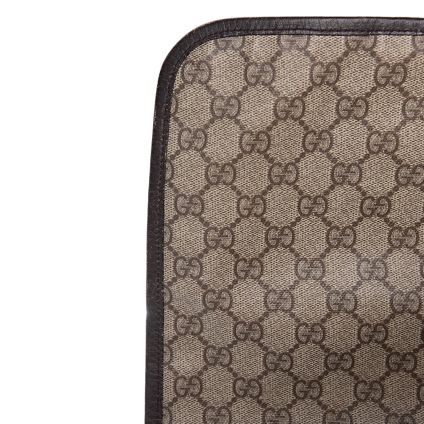 GG Plus Monogram Web Large Flap Messenger Bag Beige Dark Brown