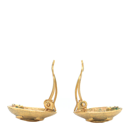 Chanel CC Clip On Earrings Gold 3 of 7
