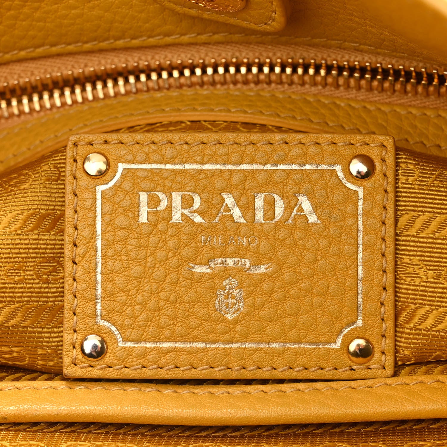 Prada Vitello Daino Shopping Tote Mimosa 6 of 12