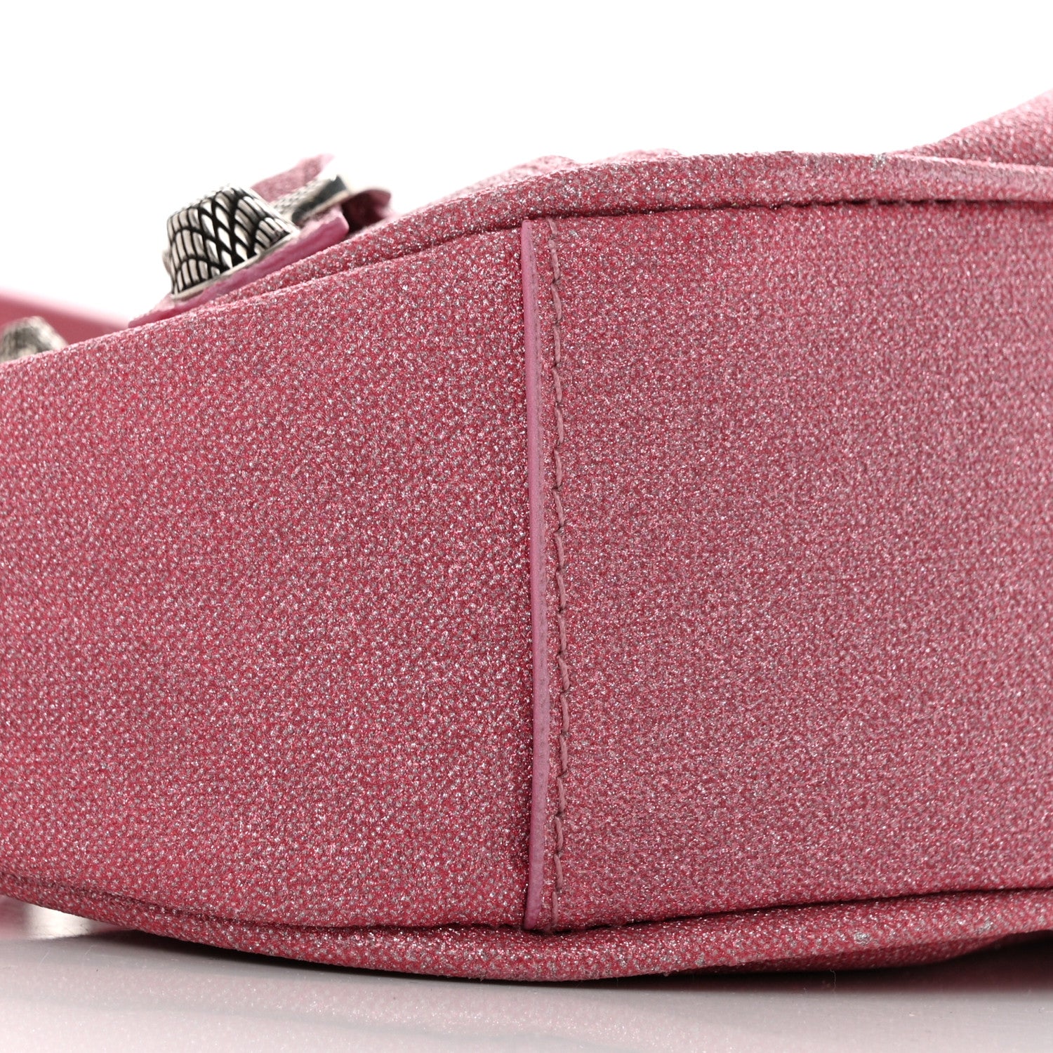 Balenciaga Sparkling Fabric Le Cagole Shoulder Bag XS Sweet Pink 10 of 11