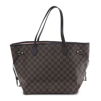 Louis Vuitton Damier Ebene Neo Neverfull MM Rose Ballerine 3 of 9