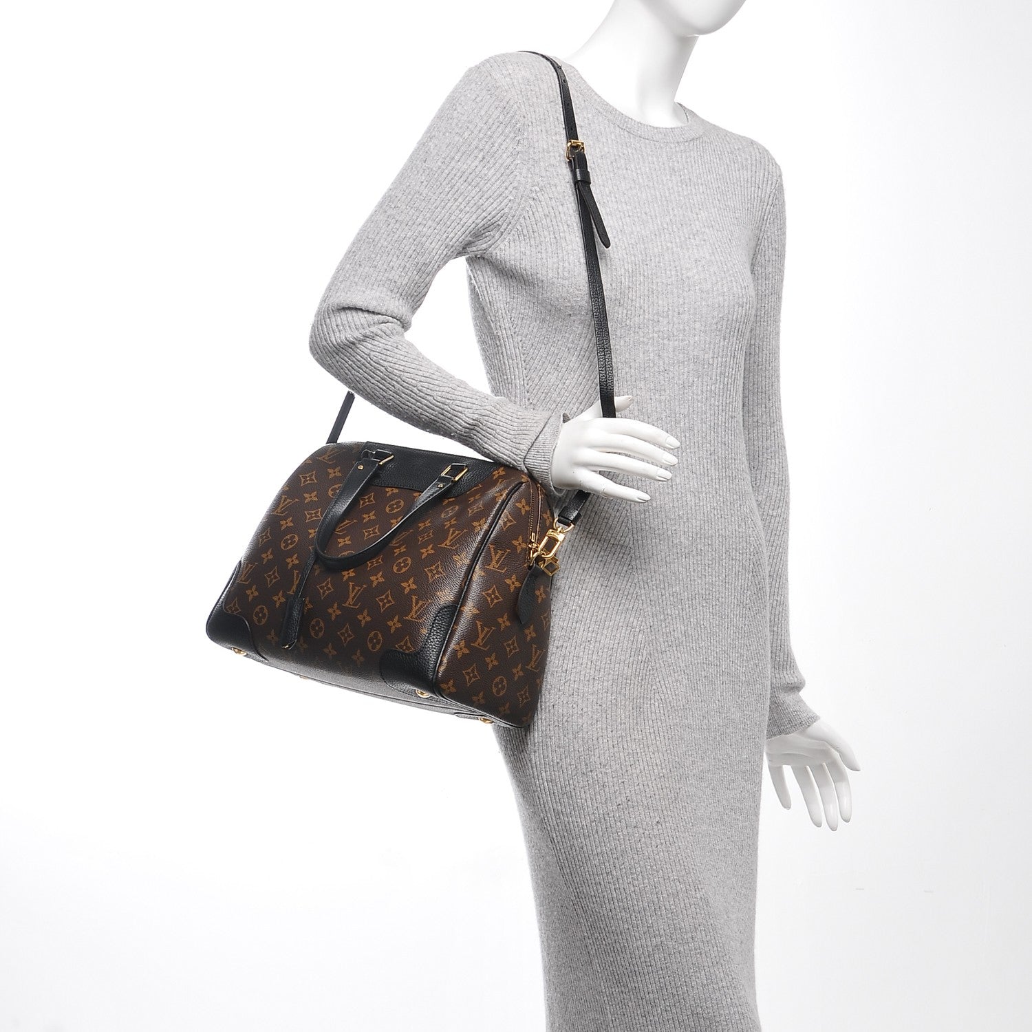 Louis Vuitton Monogram Retiro NM Black 2 of 6