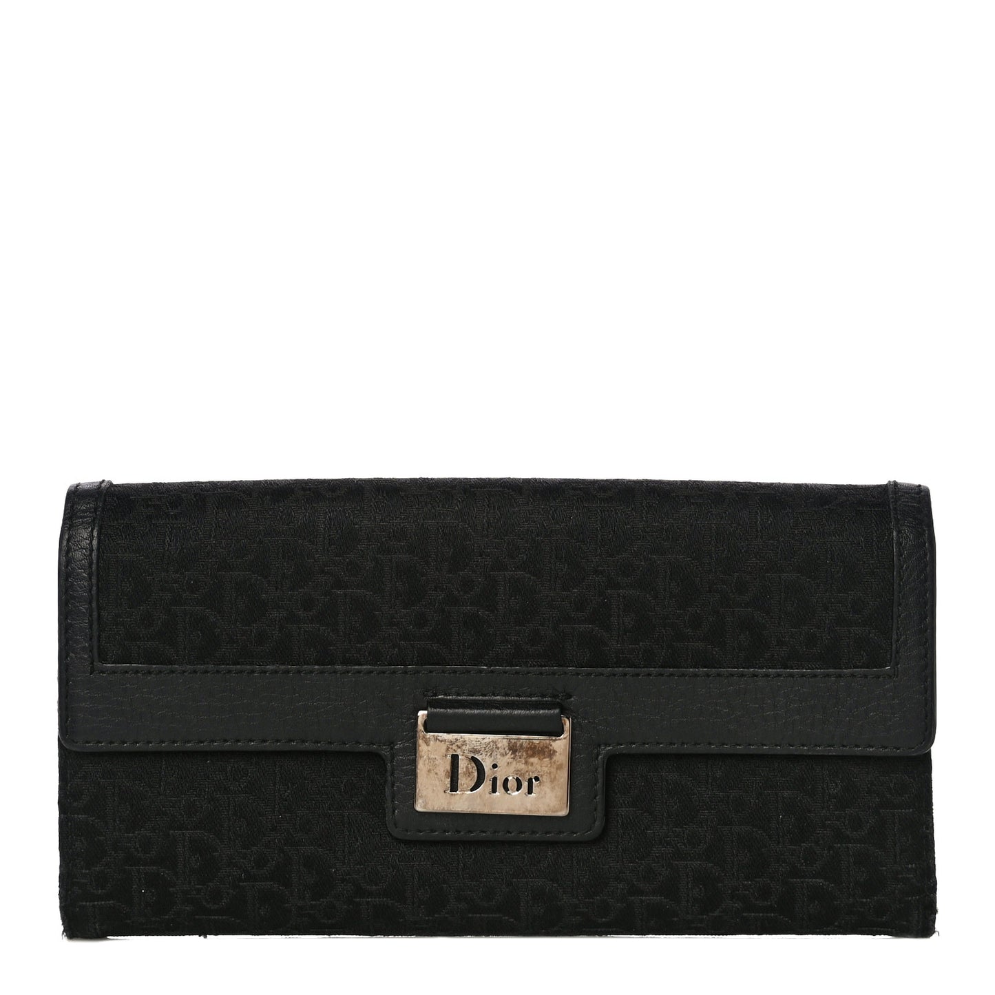 Monogram Flap Wallet Black