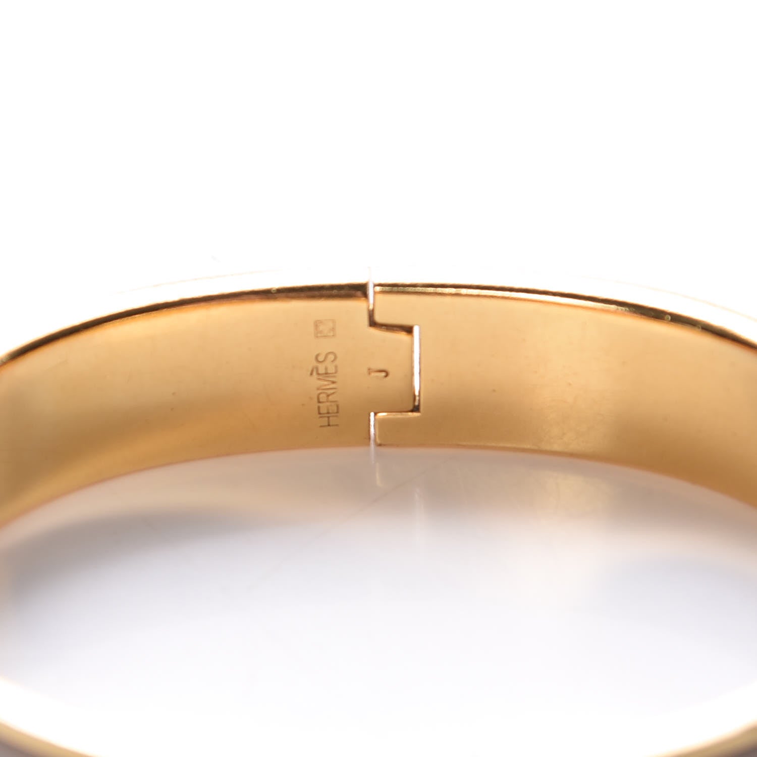 Hermes Enamel Clic Clac H Narrow Bracelet PM Marron Glace 5 of 6