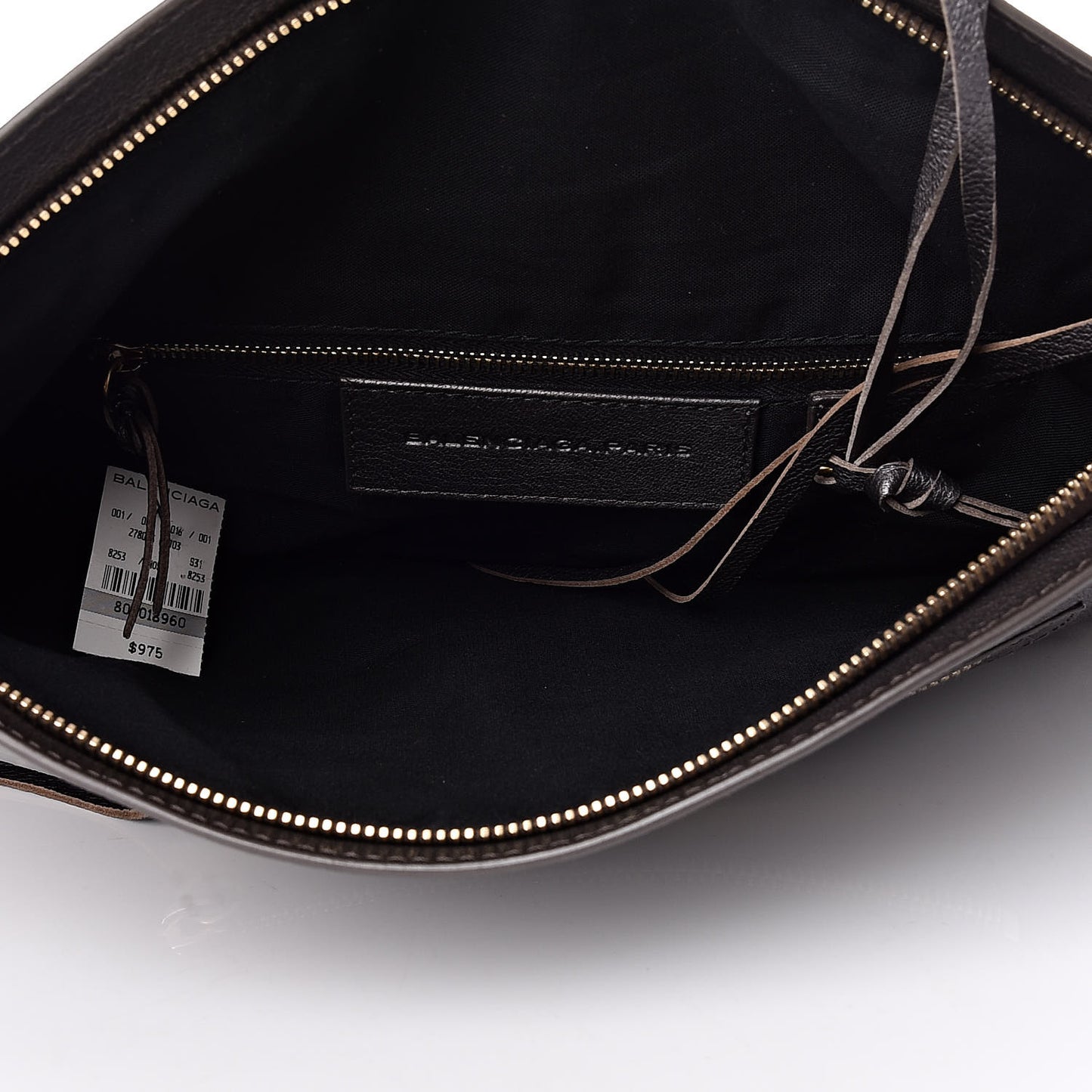 Chevre Classic Gold Hardware Premier Clutch Bronze