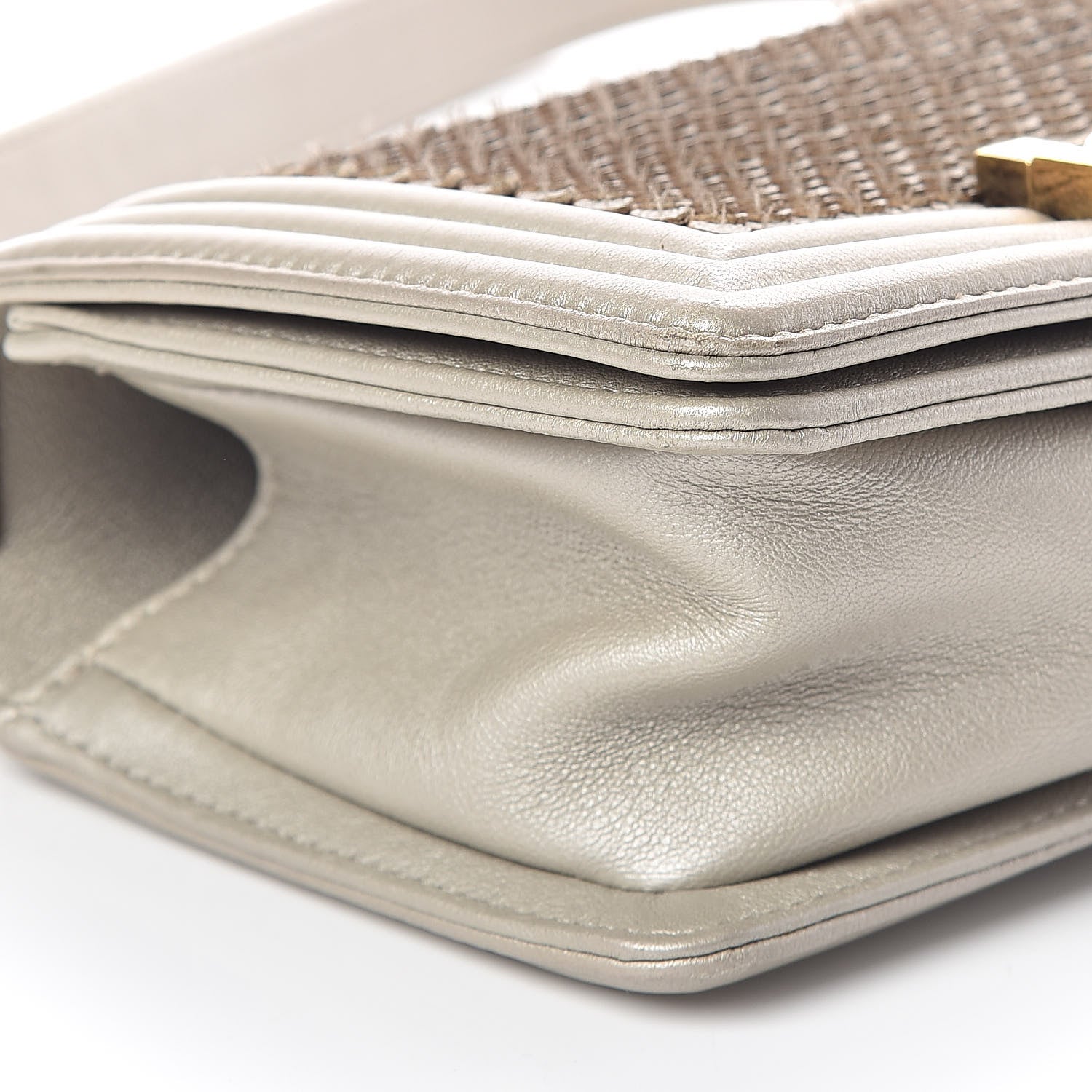 Chanel Metallic Lambskin Small Scaled Boy Flap Gold 8 of 10