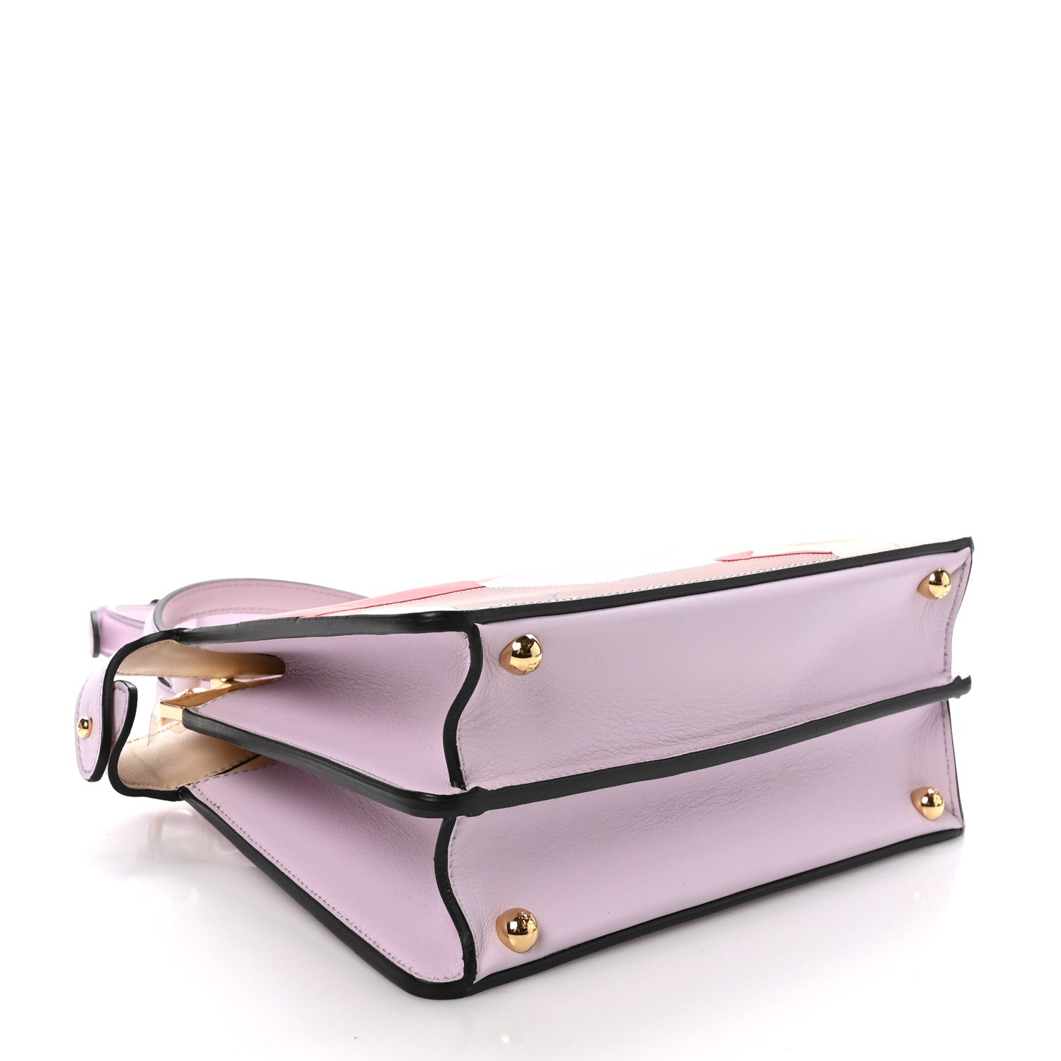 Fendi Vitello Seta Shiny Nappa Dancing Girls Inlay Small Peekaboo I SEE U Satchel Anemone Multicolor 4 of 11