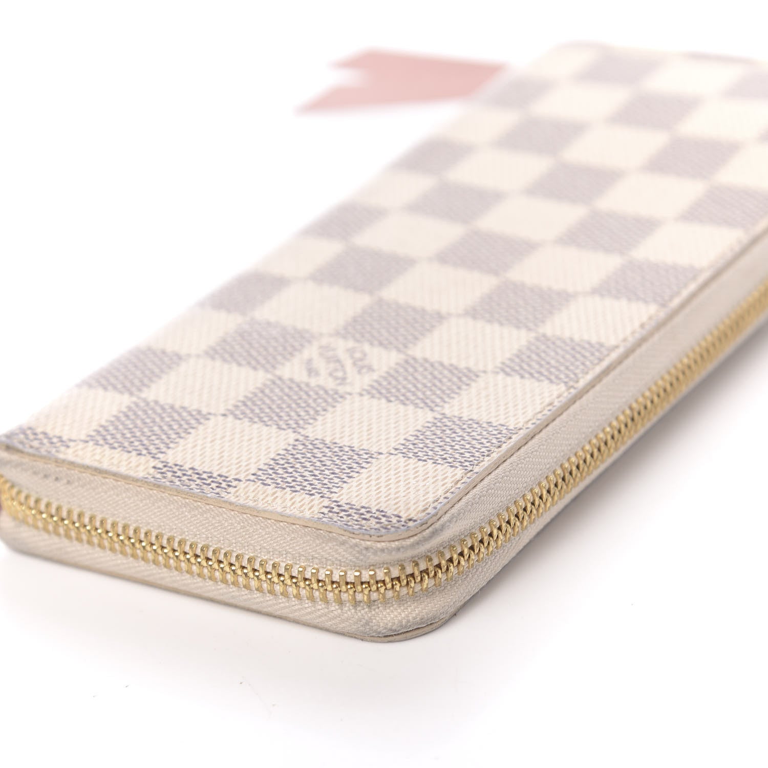 Louis Vuitton Damier Azur Clemence Wallet Rose Ballerine 10 of 12