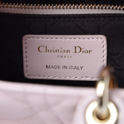 Christian Dior Lambskin Cannage Small Lucky Badges My Lady Dior Pink 6 of 9