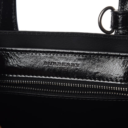Burberry Soft Calfskin Small Banner Tote Black 8 of 11