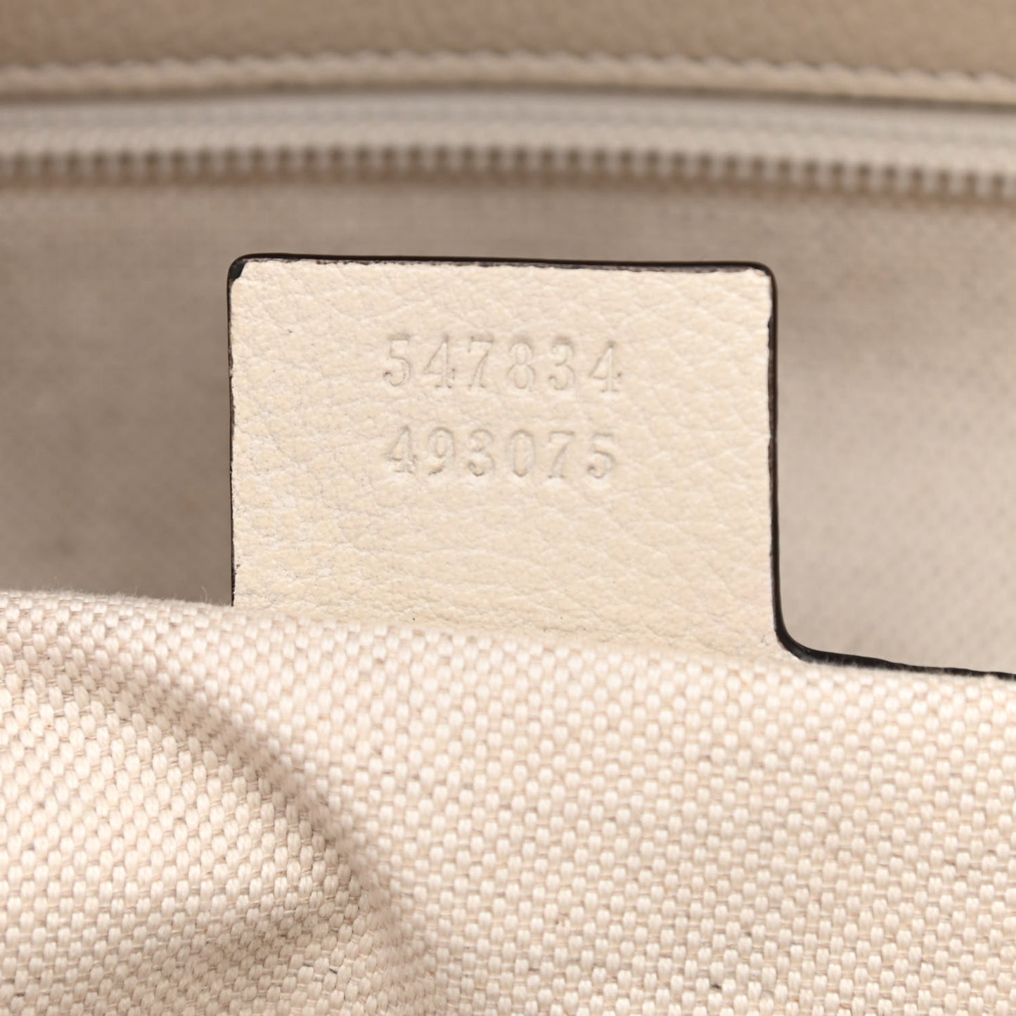 Calfskin Logo Day Backpack Mystic White