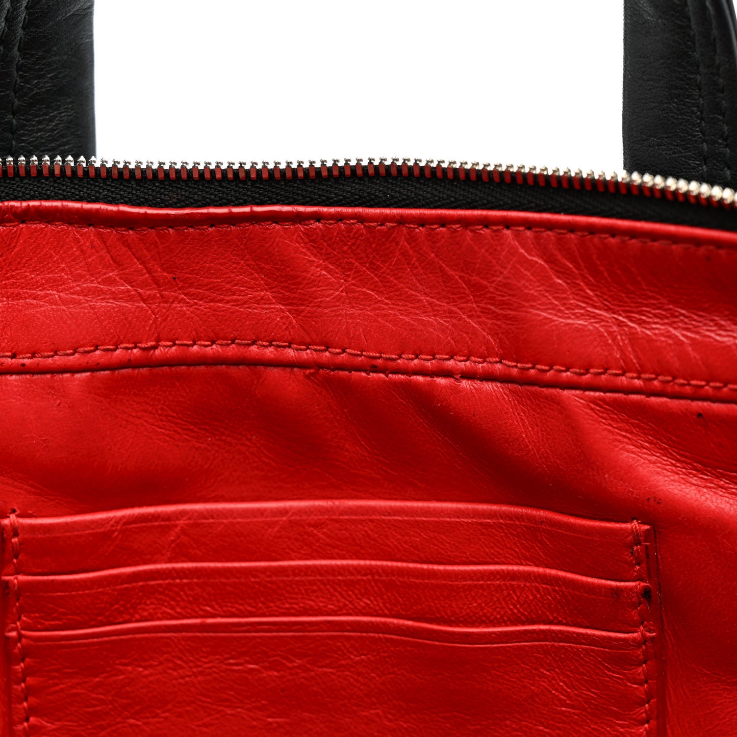 Calfskin XS Triangle Duffle Black