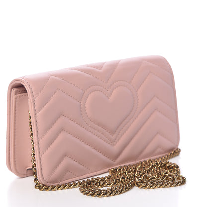 Gucci Calfskin Matelasse GG Marmont Mini Bag Perfect Pink 3 of 10